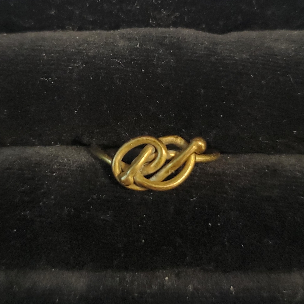 Brass Wire Knot Ring